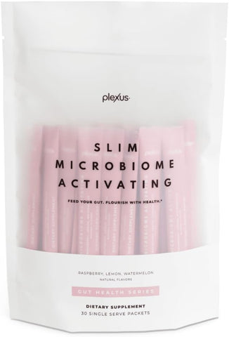 Slim Mix Rosa para Microbioma, 30 Porções (Sabores Framboesa, Limão e Melancia) – 100% Natural e Eficaz - Plexus