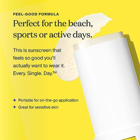 Stick Mineral FPS 50 – Pack 2 unid, 20g – Protetor Solar Facial Amplo Espectro para Pele Sensível – Resistente à Água – Vegano – Ingredientes Naturais - Supergoop!