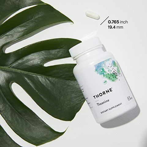 Theanine – 200mg de L-Theanine – Suporte para uma Resposta Saudável ao Estresse, Relaxamento e Foco – Aumenta a Produção de Ondas Cerebrais Alfa – 90 Cápsulas - THORNE