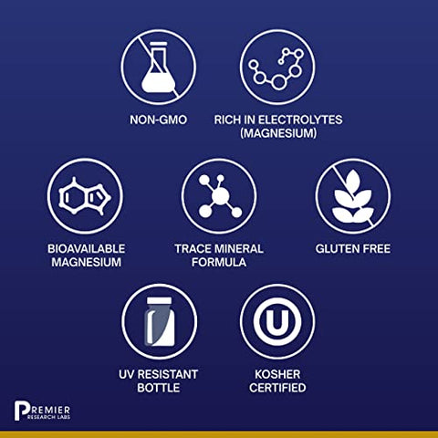Premier Research Labs - Premier Research Premier pH Minerals – Concentrado Líquido de Amplo Espectro de Minerais do Grande Lago Salgado de Utah, 235 ml