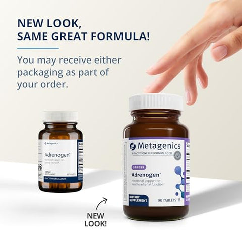 Adrenogen – Suporte à Saúde Adrenal – Complexo Adrenal Puro – Auxilia no Equilíbrio Hormonal – com Vitaminas do Complexo B - Metagenics