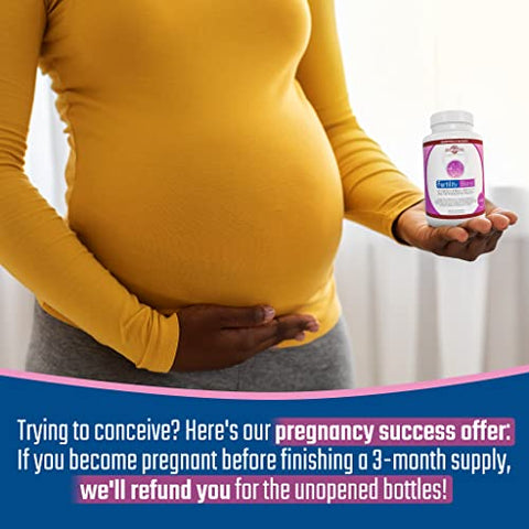 Fertility Blend - Blend Diário de Bem-Estar para a Fertilidade Feminina – Suplementos para a Fertilidade Feminina, Vitaminas Pré-Natais para a Concepção, Suplementos de Progesterona para Tentar Conceber, Suporte ao Ciclo