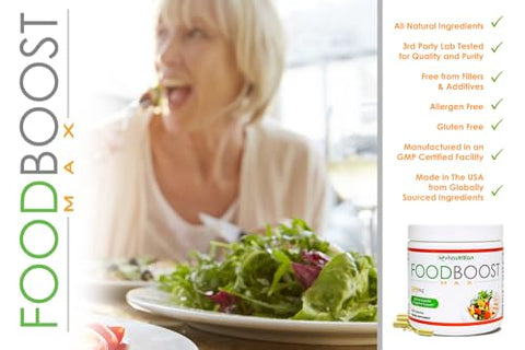 FoodBoost MAX | Estimulante de Apetite 1300mg* para Ganho de Peso* para Homens e Mulheres | Fórmula com Genciana, Cúrcuma, Funcho | 120 Cápsulas - VH Nutrition