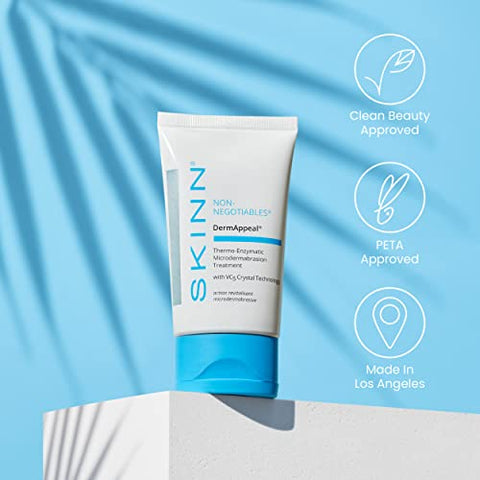 SKINN - Dermappeal Microdermoabrasão Facial Scrub para uma Pele Mais Suave – 50g