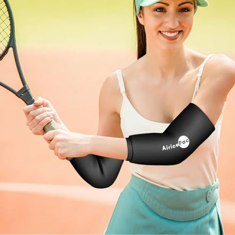 AiricePac - Elbow Ice Pack para Tendinite e Manga de Compressão para Epicondilite – Alívio e Recuperação
