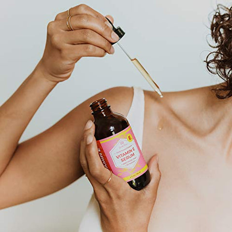 Óleo de Vitamina E Leven Rose 100% Puro Orgânico Natural para Rosto e Pele Seca