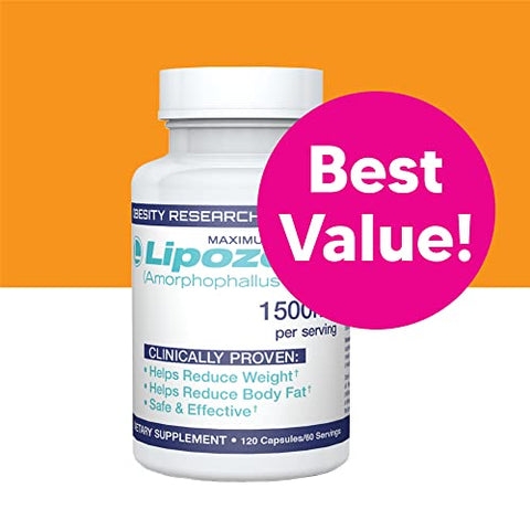 MEGA – 120 Cápsulas, Maior Tamanho Disponível – Supressor de Apetite | Lipozene – 120 Cápsulas, Maior Tamanho – Supressor de Apetite - Lipozene