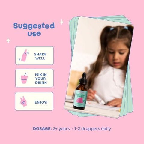 JoySpring - Detox Herbal JoySpring e Limpeza Infantil | Detox Herbal com Extrato de Coentro Proporciona uma Limpeza para Crianças | Suporte à Fala, Melhora Comportamento com um Detox Natural para Crianças | Marca