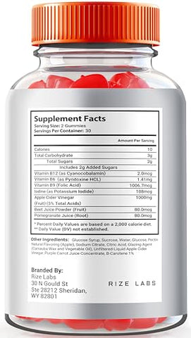 rize labs - Good Keto ACV Gummies – Fórmula Premium para Perda de Peso Avançada com Vinagre de Maçã, 100% Natural e Avaliações GoodKeto (60…)