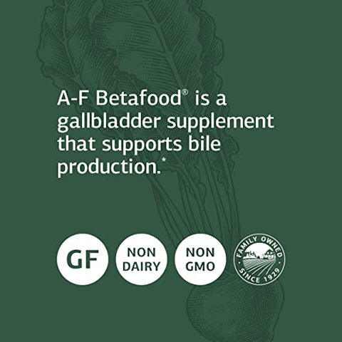 Standard Process Inc. - Standard Process A-F Betafood – Suporte ao Fígado Livre de Glúten, Metabolismo do Colesterol e Suporte à Vesícula Biliar – 360 Comprimidos com Vitamina A, Iodo e Vitamina B6