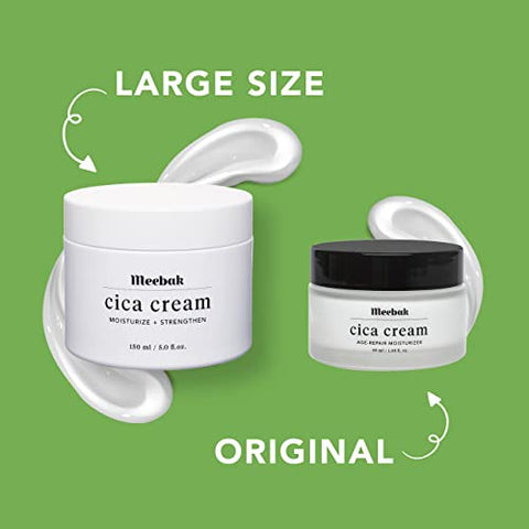 Cica Hidratante Facial Coreano 150ml para Mulheres, Anti-Envelhecimento, Pescoço, Peito, Creme Dia e Noite - Meebak
