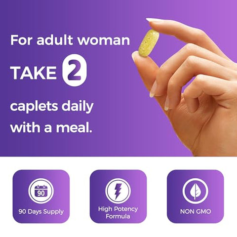 Ultra 360 Multivitamínico para Mulheres 50 Plus, Multivitamínico para Mulheres 50 com Minerais | Vitamin World Ultra 360 Mulheres 50 Plus, Multivitamínico com Minerais - Vitamin World