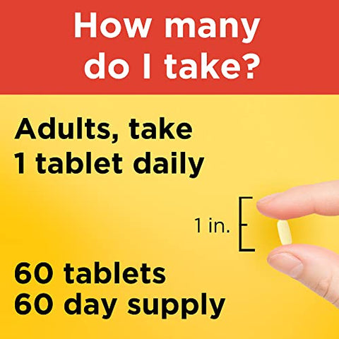 Vitamina C 1000 mg com Rose Hips, Suplemento Dietético para Suporte Imunológico, 60 Comprimidos de Liberação Prolongada, Fornecimento de 60 Dias - Nature Made