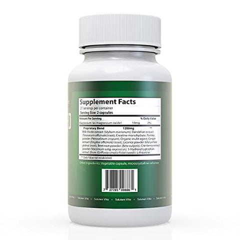 Salutem Vita - Kit Detox Fórmula Avançada – 3 peças (126 cápsulas) + Copo Teste Multi Painel 1 peça – Remoção de Toxinas – Advance Formula Detox