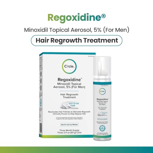 Espuma Minoxidil 5% para Homens – 60g | Estimule o crescimento capilar - Regoxidine