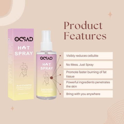 Ocsad - Spray Orgânico Queima Gordura Natural para Emagrecimento e Anti Celulite – Marca: Natural Slimming