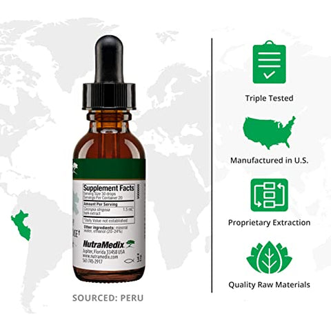 Takuna Drops – Extrato de Casca de Cecropia Strigosa do Peru – Suporte ao Sistema Imunológico Líquido – Extrato de Ervas de Absorção Rápida e Bioacessível (60 ml) - NutraMedix