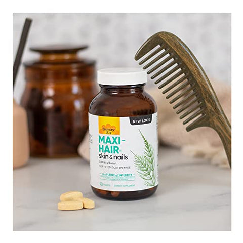 Maxi-Hair – Suplemento Capilar 2000mcg Biotina | Cabelos Fortes e Saudáveis - Country Life