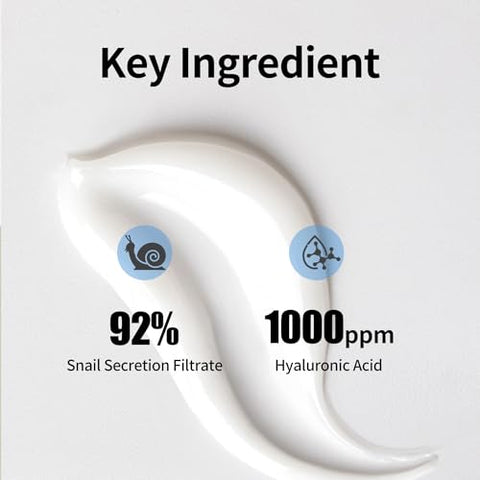 Hidratante Facial Diário VGO Snail Mucin 92% – Gel Reparador Hidratante para o Rosto Seco – 50g