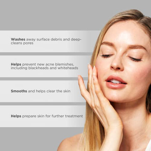 GLYTONE Limpeza Facial para Acne com Ácido Salicílico Sem Óleo 180ml