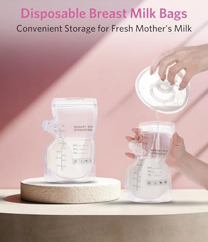 BESTEK - Kit Essencial para Amamentação – Absorventes de Amamentação, Cobertura para Amamentação, Creme para Mamilos, Sacos de Armazenamento de Leite Materno, Bolsas Térmicas para Terapia Quente e Fria, Conjunto de Presente com 40 Peças