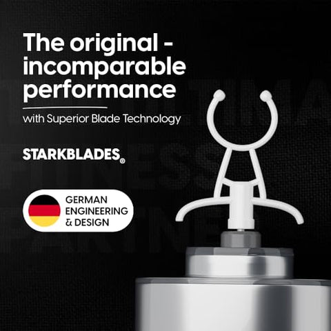 STARKFELD - Garrafa Agitadora de Proteína | 7000 RPM | Misturador de Proteína para Shake Cremoso Perfeito | Inclui Cápsula de Suplemento | Copo Agitador de Tritan Livre de BPA | Garrafa de Liquidificador Recarregável USB-C | 600 ml