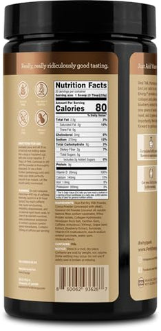 Energy Original Dutch Hot Cocoa (20 Porções) – Sem Glúten, Sem Soja, Sem Amendoim – Energize-se com o Melhor Cacau Quente! - Perk