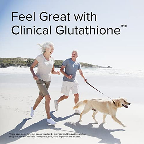 Clinical Glutathione – 60 Tabletes Slow Melt – 300 mg L-Glutathione Estável – Não-OGM, Vegano, Sem Glúten – 30 Porções - Terry Naturally
