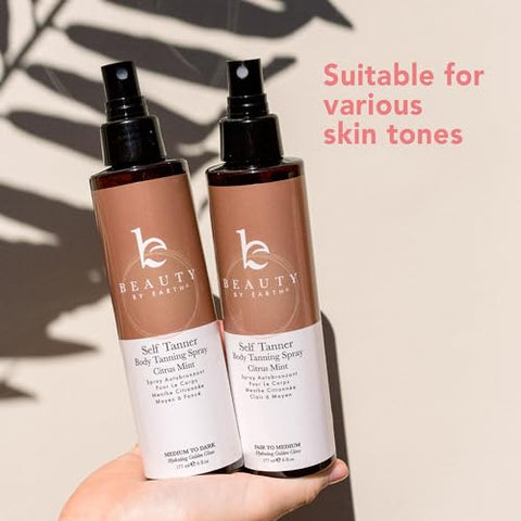 Beauty by Earth - Spray Autobronzeador Natural – Fabricado nos EUA  Própria