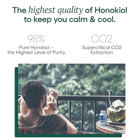 HonoPure Extrato de Casca de Magnólia – 98% Honokiol para Função Cerebral, Auxílio ao Sono e Alívio do Estresse | EcoNugenics - EcoNugenics