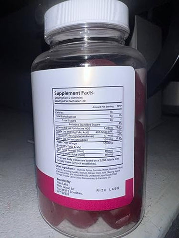 rize labs - Keto Fresh ACV Gummies – Gomas de Vinagre de Maçã para Perda de Peso Avançada, Aumenta Energia, Melhora o Sono e Previne Fadiga (60 g)