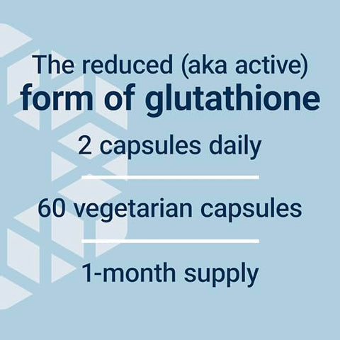 Glutationa 500 mg – Cápsulas de Glutationa, Suplemento Antioxidante, Estresse Oxidativo, Forma Reduzida Ativa – Sem Glúten, Não-OGM, Vegetariano – 60 Cápsulas - Life Extension