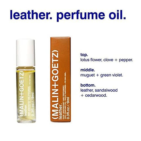 MALIN+GOETZ - Perfume de Couro Malin Goetz, 0.3 fl. oz. (9 ml) – Masculino