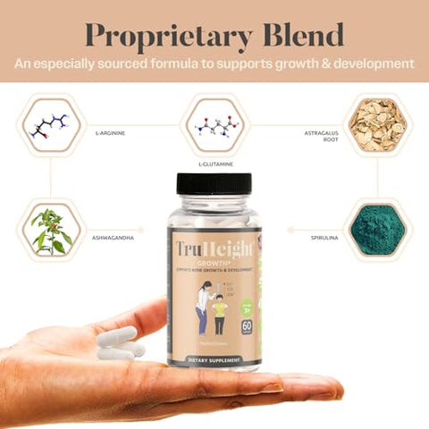 AmmoniaSport - Cápsulas TruHeight – Suplemento Natural para Crescimento de Altura Infantil