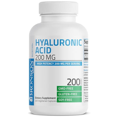 Ácido Hialurônico 200 MG Alta Potência Saúde das Articulações - Bronson