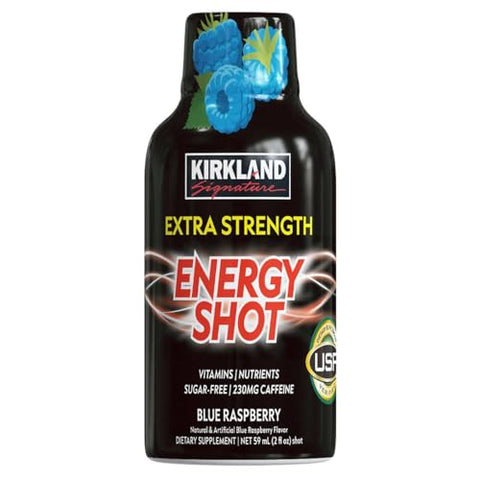 KIRKLAND - Kirkland Signature Energy Shot Extra Forte, 2 Ounce Bottle (48 Unidades) – Energético Potente e Variado