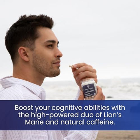 Troomy Nootropics - Troomy Brain Power – Suplemento para Foco e Memória | Citicolina, Cogumelo do Leão, Cordyceps | Melhora a Função e Memória Cerebral – 60 Cápsulas