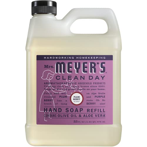 YIERSAN - Recarga de Sabonete Líquido para as Mãos Meyers Mrs Clean Day, Pack Variado, 1 Fragrância Água da Chuva, 1 Fragrância Flor de Aveia, 1 Fragrância Ameixa e Frutas Vermelhas, 33 ml (3 unid.)