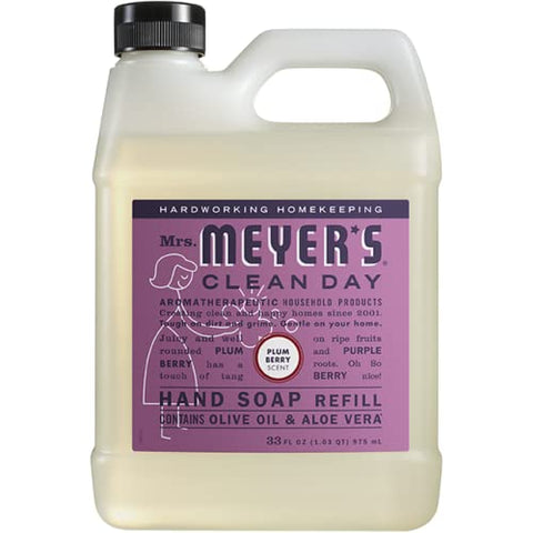 YIERSAN - Recarga de Sabonete Líquido para as Mãos Meyers Mrs Clean Day, Pack Variado, 1 Fragrância Água da Chuva, 1 Fragrância Flor de Aveia, 1 Fragrância Ameixa e Frutas Vermelhas, 33 ml (3 unid.)