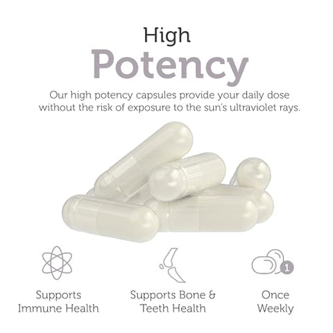 Vitamina D3 Avançada 50000 UI Softgels (120 Unidades) Kosher Vegetariano – Suporte Imunológico, Ossos, Dentes - Zahler