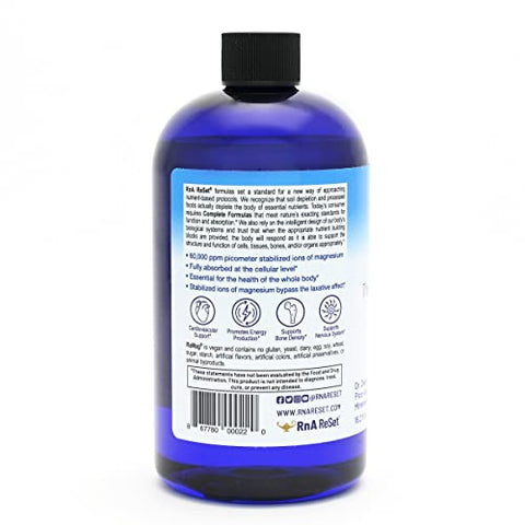 ReMag Magnésio Líquido de Alta Absorção, Experimente o Milagre do Magnésio, Cloreto de Magnésio – por Dra. Carolyn Dean, 240 ml (2-Pack) - RnA ReSet