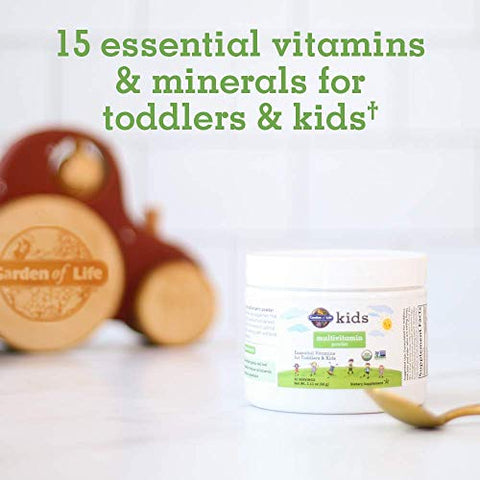Kids Pó Multivitamínico Diário para Crianças Pequenas – 100% Natural e Nutritivo - Garden of Life