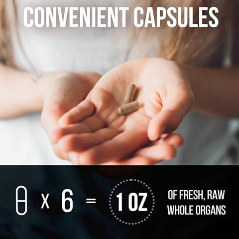 Carnivore Method - Suplemento Complexo de Órgãos de Carne Bovina para Homens e Mulheres – 10 Mistura Exclusiva de Fígado, Medula, Cérebro, Timo, Baço, Rim, Pulmão, Coração, Pâncreas – Orgânico e Natural – 100g