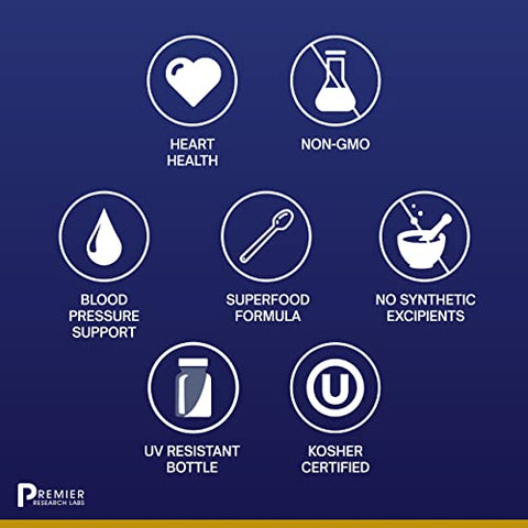 BP Complex – Saúde do Coração – com Alho, Espinheiro, Folha de Oliveira, Reishi, Pimenta Caiena – 60 cápsulas - Premier Research Labs