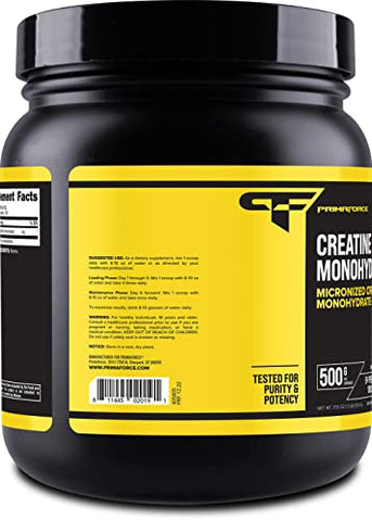 Creatina Monohidratada em Pó Micronizada 500g (1,1 lbs) – Potencialize seus resultados! - Primaforce