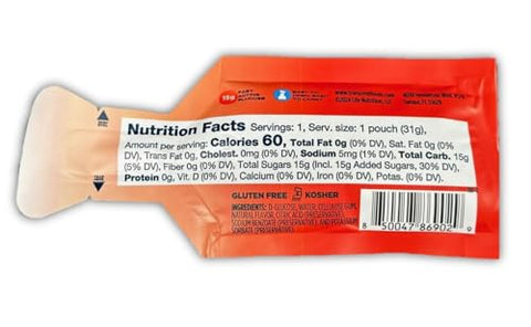 Vitonus - Transcend Gel de Glicose Sabor Morango, 30 Pacotes de 1,1 Onças em Bolsa da Marca, 15g de Glicose de Ação Rápida por Pacote