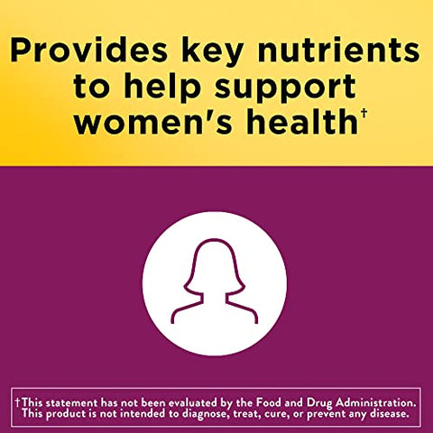 Multivitamínico Para Ela, Suplemento Multivitamínico Diário para Suporte Nutricional, Multivitamínico para Mulheres, 150 Gomas, Fornecimento de 75 Dias - Nature Made