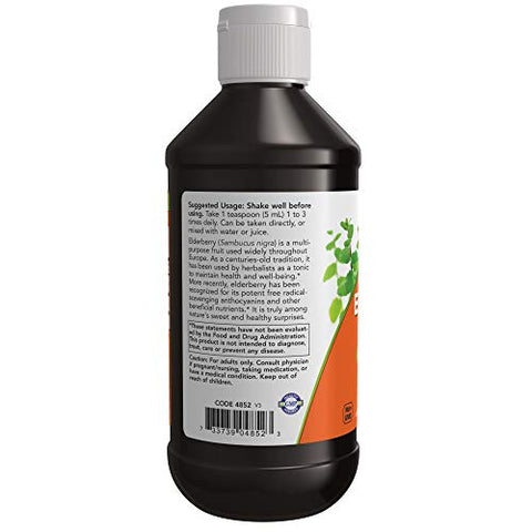 Extrato de Sabugueiro Líquido, 240 ml (Pacote com 2) - NOW Foods