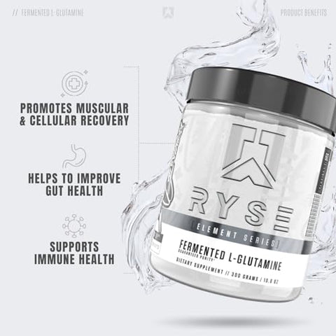 Element Series L-Glutamina Fermentada – Aminoácido Muscular | 100g - RYSE Up Supplements