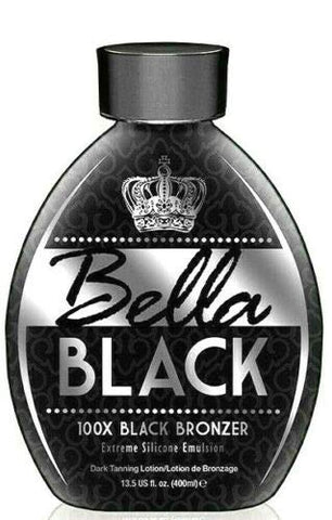 Dolce Vita - Bronzeador Bella Black 100X – Loção de Bronzeamento Premium com Emulsão de Silicone Extrema e Extrato de Banana – Resultados Instantâneos – Loção de Bronzeamento Escuro para Uso Interno